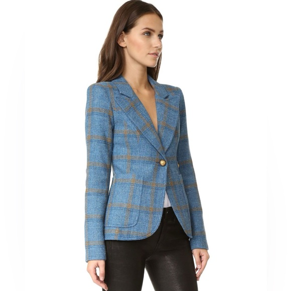 SMYTHE Women's Patch Pocket Duchess Blazer size 6 - Picture 3 of 17